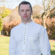 Chemise Blanche Coton Irlandais Col Officier Emerald Isle Weaving