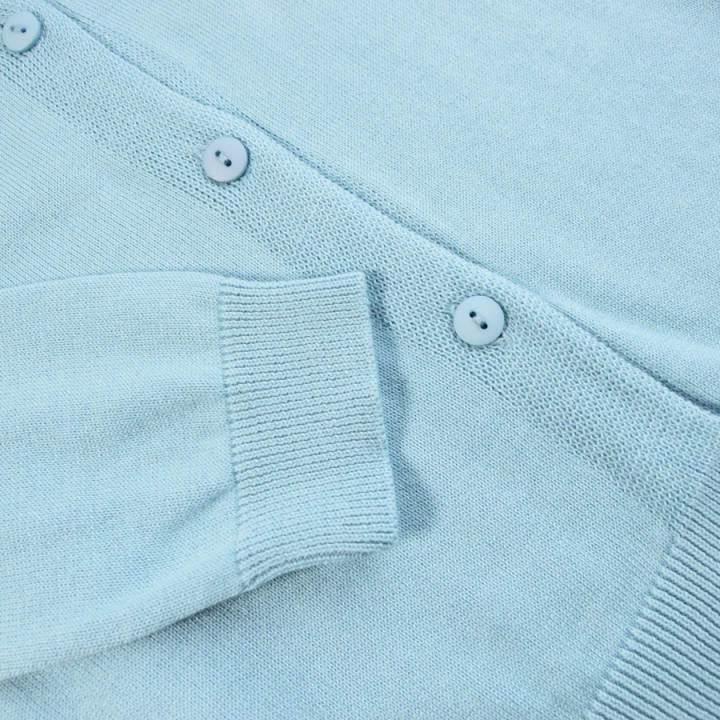 Cardigan Boutonné Coton Bleu Menthe Out Of Ireland