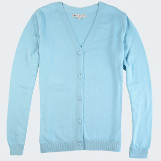 Cardigan Boutonné Coton Bleu Menthe Out Of Ireland