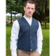 Emerald Isle Weaving Blue Tweed Waistcoat