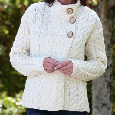 3 button sweater