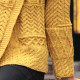 Aran Woollen Mills 1 Button Yellow Gold Cardigan