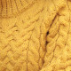 Aran Woollen Mills Yellow Gold High Neck Sweater