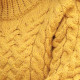 Col montant doublé large tricoté en côtes