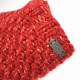 Kusan Red Mittens with Shiny Thread