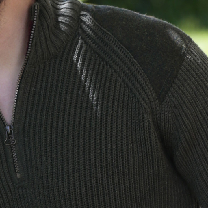 Pull Foxton Zippé Olive Peregrine