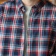 Out Of Ireland Navy and Red Plaid Flannel Shirt