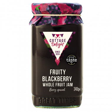 Cottage Delight Fruity Blackberry Whole Fruit Jam 340g