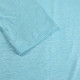 Out Of Ireland Blue Long Sleeves V Neck Linen T-Shirt