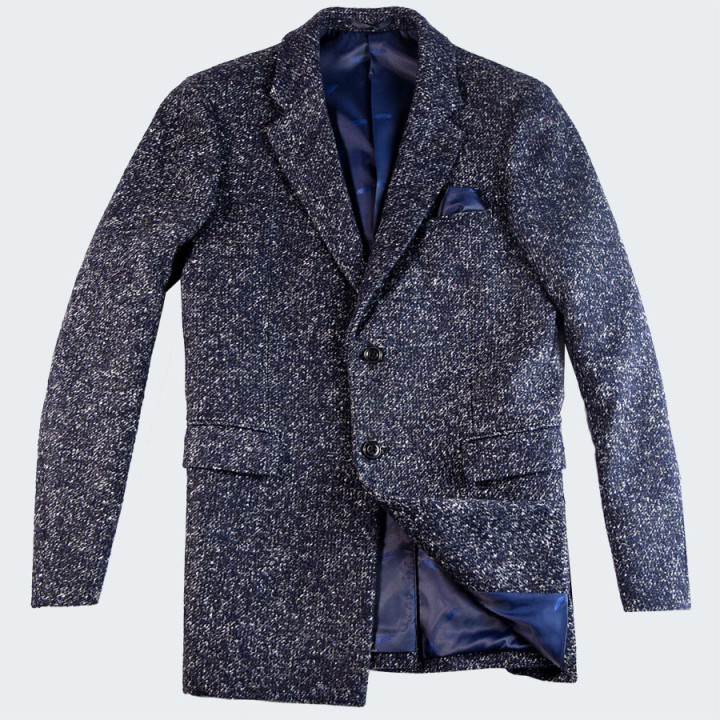 Veste tencel laine marine chine out of ireland