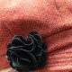 Casquette Irlandaise Tweed Orange Mucros Weavers