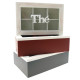 Coffret the bois 6 cases 3 coloris