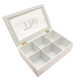 Coffret the bois 6 cases 3 coloris