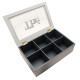 Coffret the bois 6 cases 3 coloris