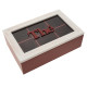 Coffret the bois 6 cases 3 coloris