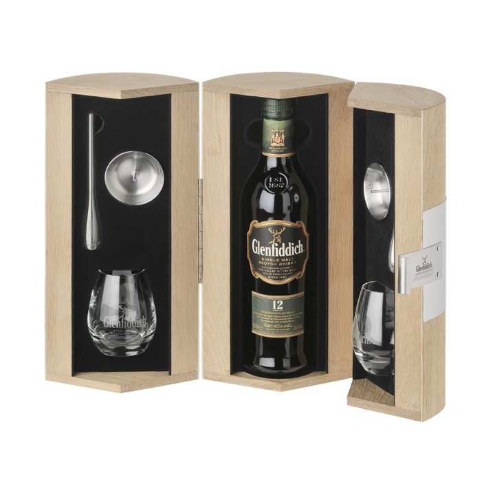 Coffret Steeler Glenfiddich 12 ans 70cl 40' 