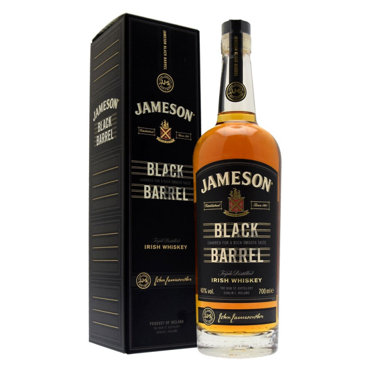 Pack Jameson Black Barrel 70cl 40° + 4 verres