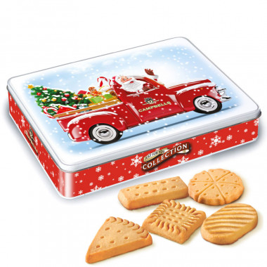 Campbells Metal Box Shortbreads Santa 150g