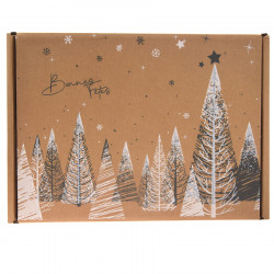 Gift Box Kraft Christmas Tree Large Model