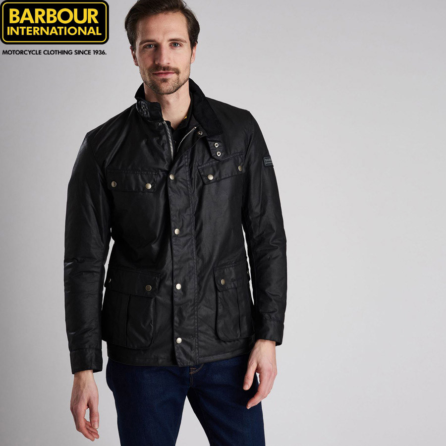 barbour duke jacket black 
