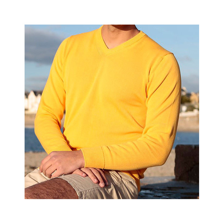 Pull Col V Jaune Out Of Ireland