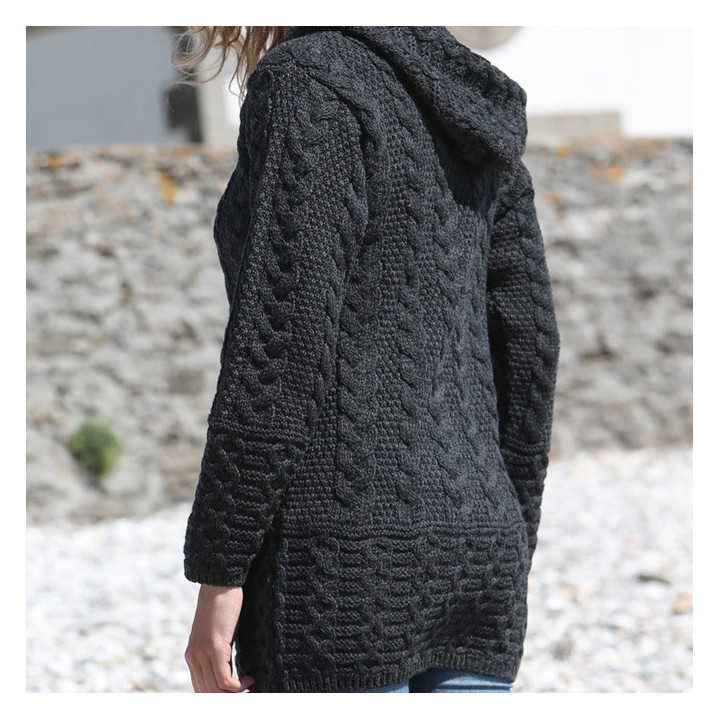 Inis Crafts Long Zipped Jacket Anthracite