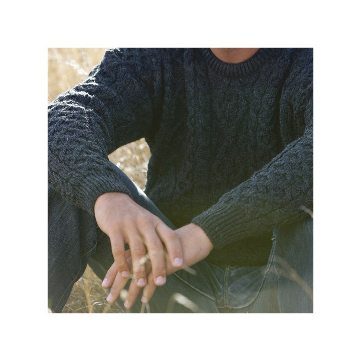 Carraig Donn Anthracite Aran Sweater