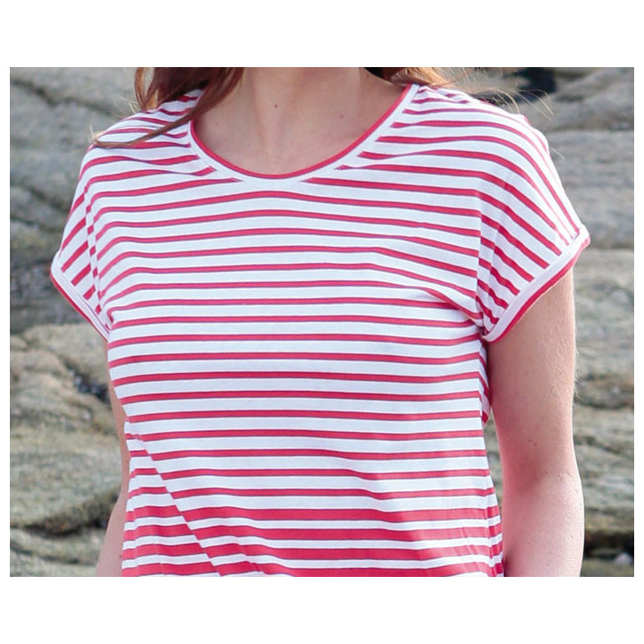 T-Shirt Rayé Rouge Out Of Ireland