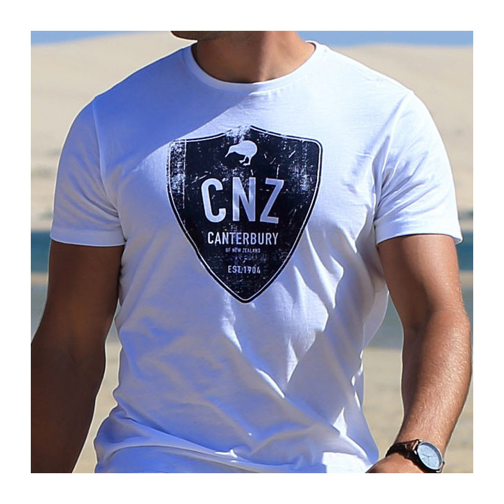 Tee shirt homme manches courtes tokoroa blanc cantebury