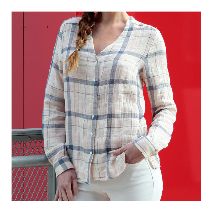 Light Pink Checked Shirt Out Of Ireland