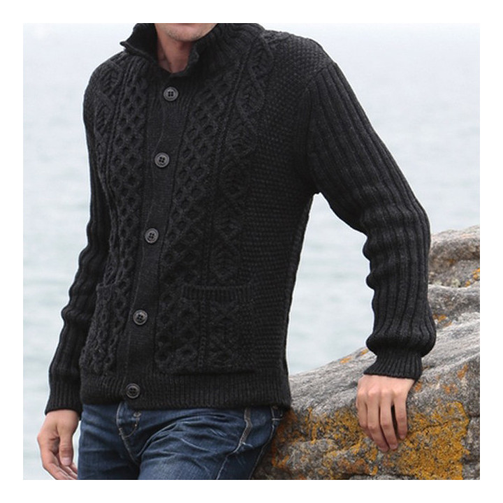 Veste Boutonnée Anthracite Peregrine