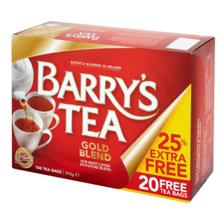 Thé Barry's Gold Blend 80 sachets + 25% Gratuit