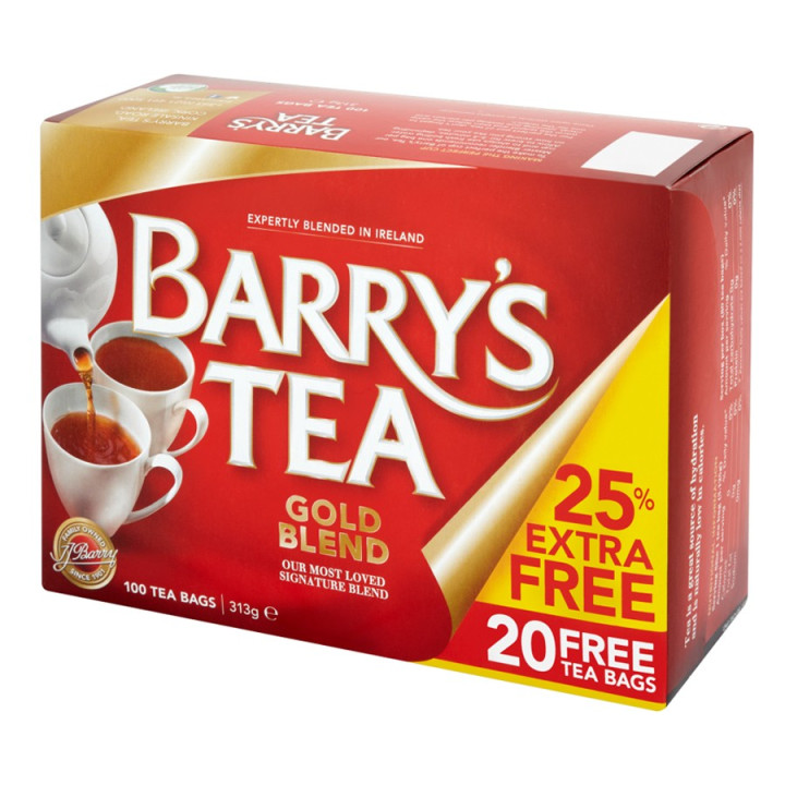 Barry's Tea Gold Blend 80 teabags + 20 free teabags