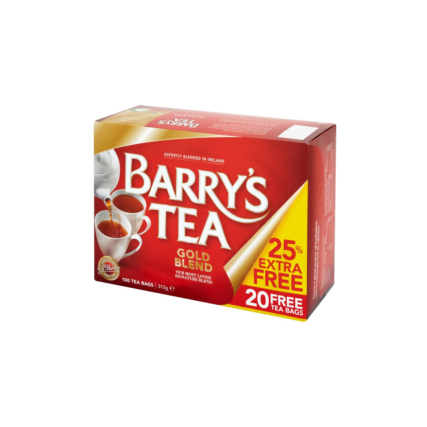 Barry's Tea Gold Blend 80 teabags + 20 free teabags
