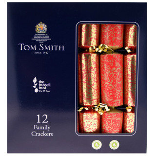 Tom Smith Party Crackers Family Red and Gold x12