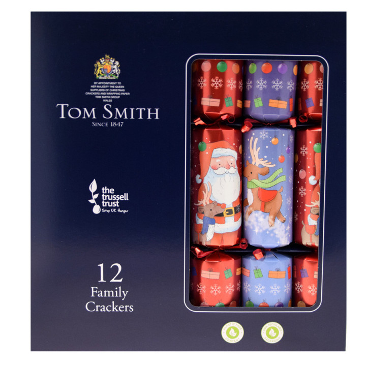 Tom Smith Party Crackers Fun Family x12