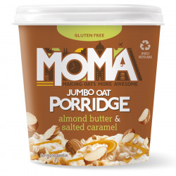 Moma Almond Butter & Salted Caramel Porrdige Pot 55g Moma Almond Butter & Salted Caramel Porrdige Pot 55g