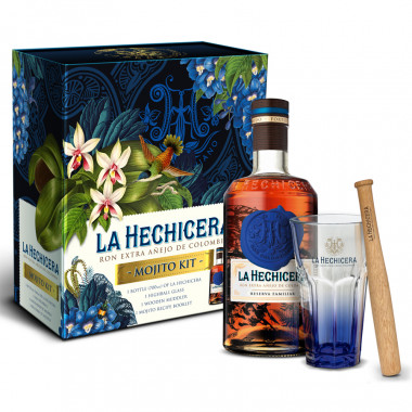 Coffret Mojito Rhum La Hechicera 70cl 40° + 1 Verre