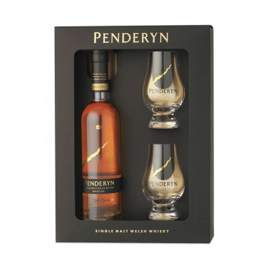 Penderyn Madeira Gift Box + 2 glasses 35cl 46°