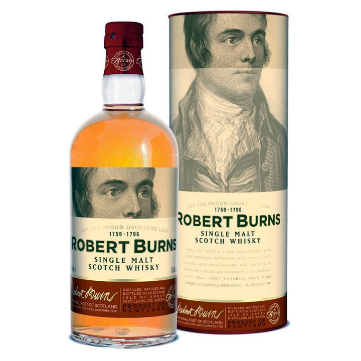 Arran Robert Burns Single Malt 70cl 43° + 1 Glencairn Glass