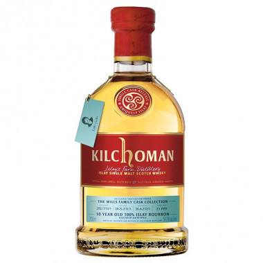 Kilchoman 10 Years Old Wills Family Cask Collection Bourbon 70cl 54.2°