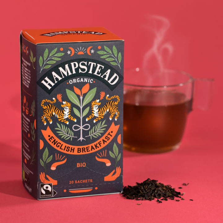 Thé Bio English Breakfast Hampstead Tea 20 sachets