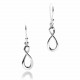 Eight Shape Silver Earrings