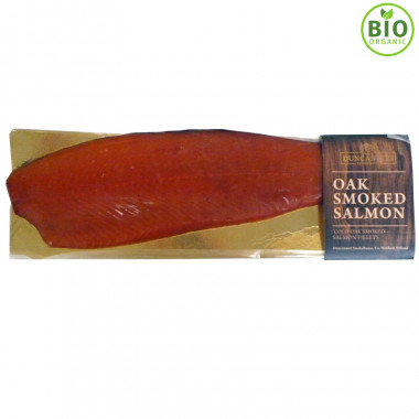 Whole Organic Irish Uncut Smoked Salmon 900g-1.2kg
