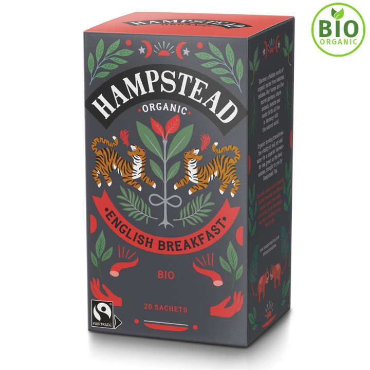Thé Bio English Breakfast Hampstead Tea 20 sachets