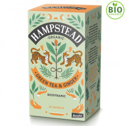 Thé Vert Bio Gingembre 20 Sachets Hampstead Tea