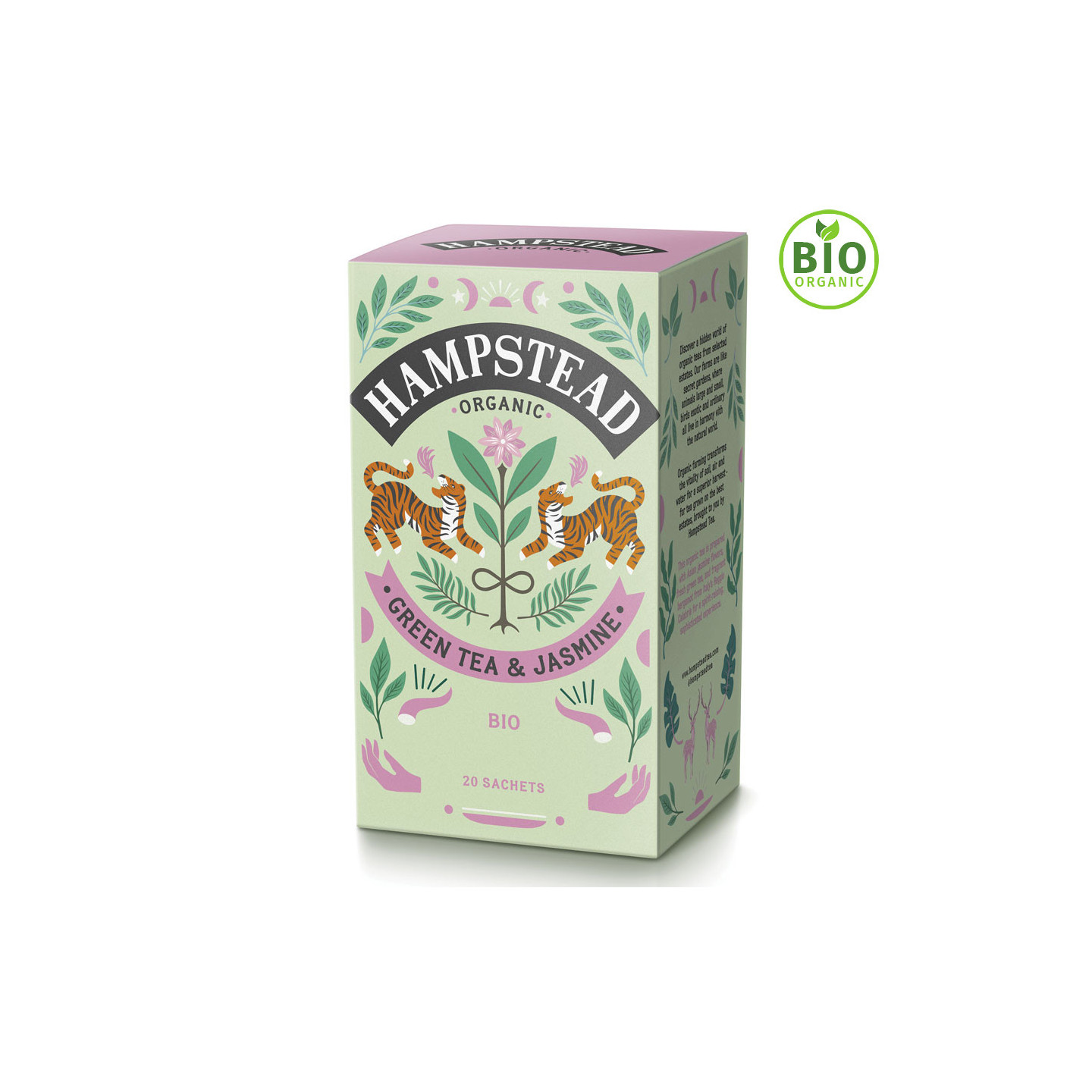 Hampstead Tea Jasmine Organic Green Tea 20 Bags