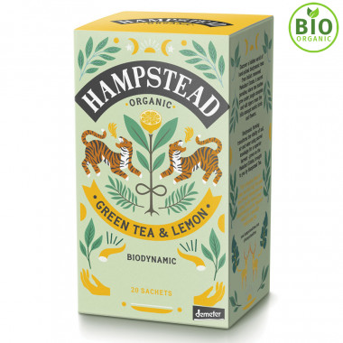 Hampstead Tea Organic Lemon Green Tea 20 Bags