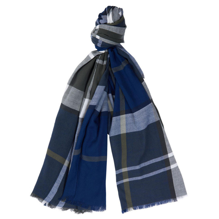 Barbour Walshaw Sage Tartan Scarf