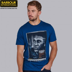 Tshirt homme manches courtes barbour international hero coloris dk petrol